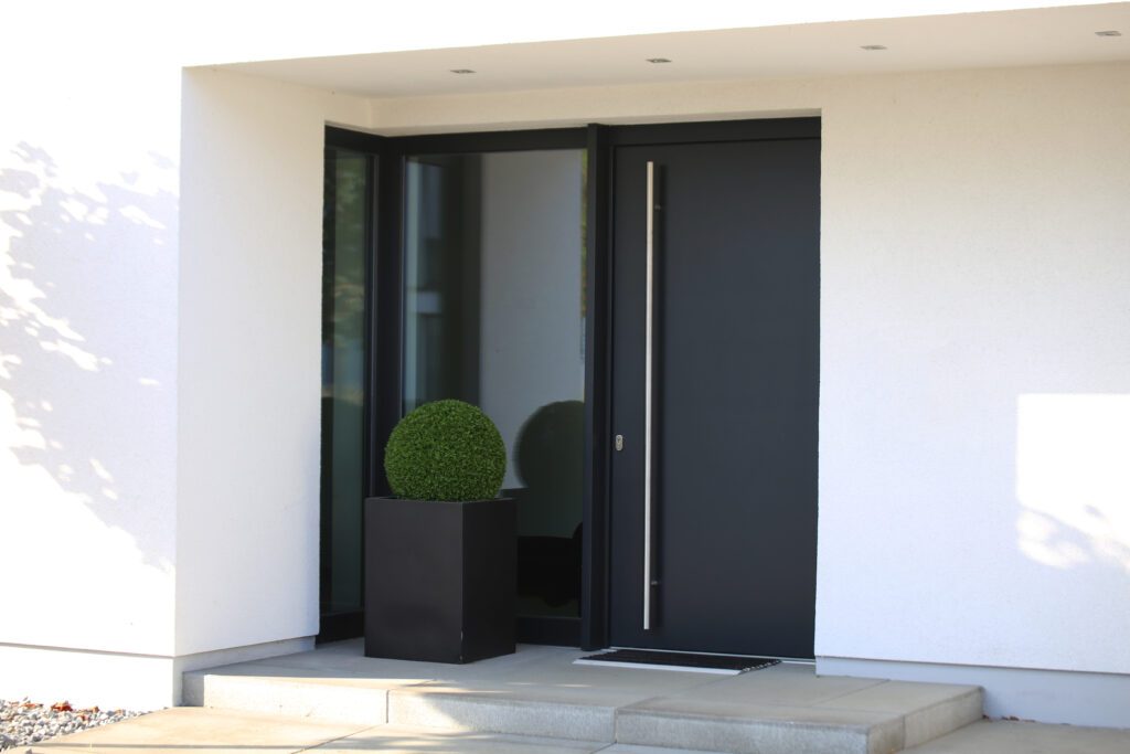 porte d'entrée moderne anthracite